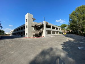 Ground View of Parking Structure