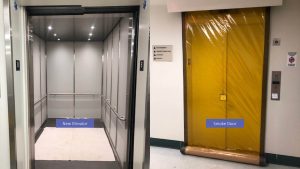 New Elevator and Smoke Door