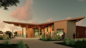 Library Exterior Rendering